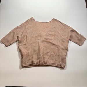 Joie‎ Women's Size Small Light Brown 100% Silk Blouse